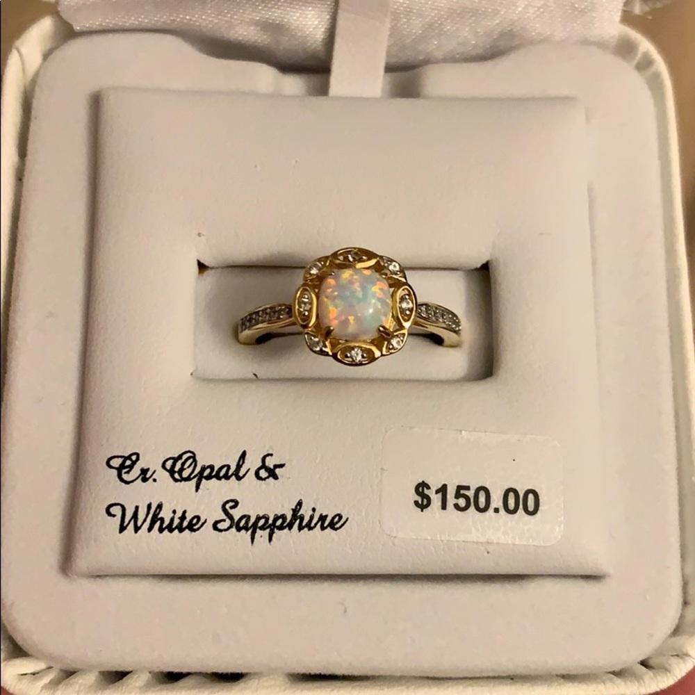 Gold Opal Ring